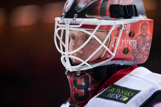 Malmö Redhawks målvakt Oscar Alsenfelt