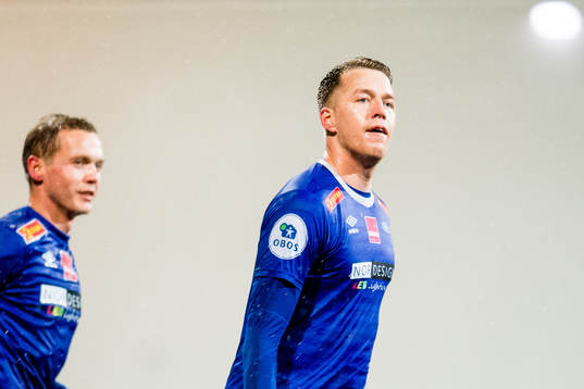 Michael Karlsen of Ranheim celebrates