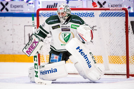Färjestads målvakt Lars Haugen