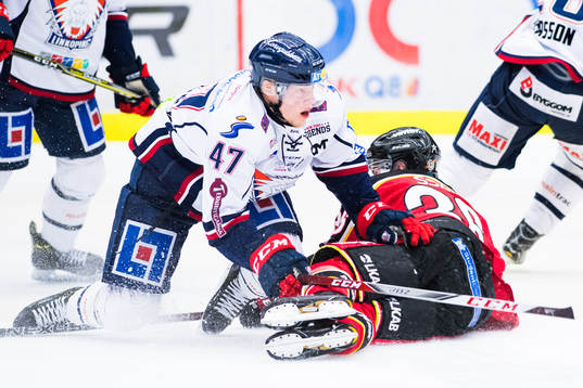 Linköpings Anton Karlsson och Luleås Emil Larsson