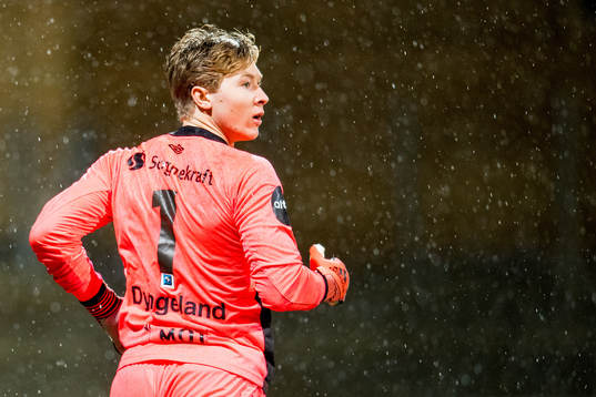 Goalkeeper Mathias Dyngeland of Sogndal