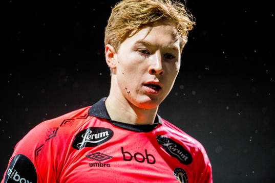Goalkeeper Mathias Dyngeland of Sogndal