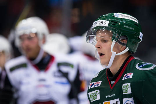 Frölundas Max Friberg deppar