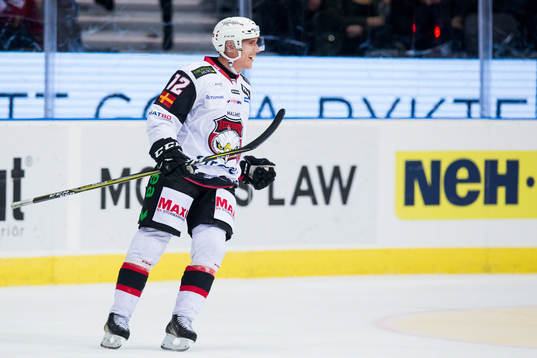 Malmö Redhawks Matias Lassen jublar