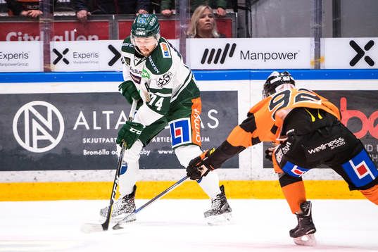 Färjestads Rasmus Asplund  och Henrik Törnqvist