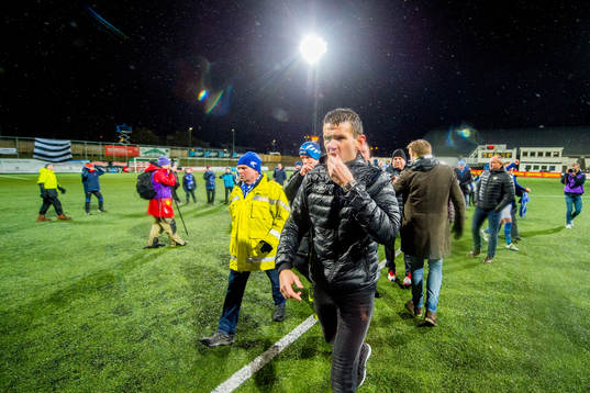 Eirik Bakke, head coach of Sogndal, reacts