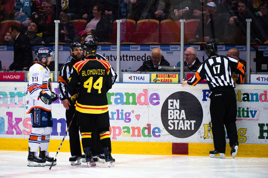 Växjös Tuomas Kiiskinen och Brynäs Jacob Blomqvist i