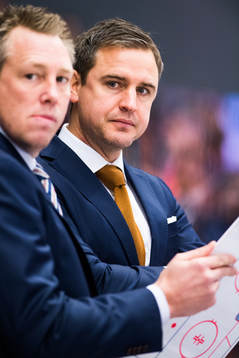 Linköpings assisterande tränare Johan Åkerman och