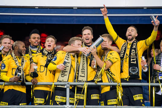 The players of Lillestrøm celebrate
