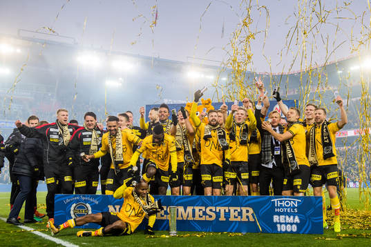 The players of Lillestrøm celebrate