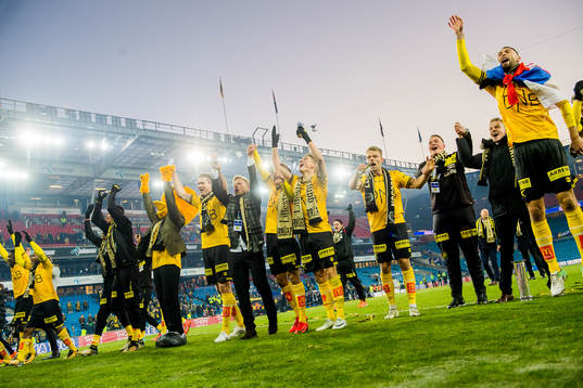 The players of Lillestrøm celebrate