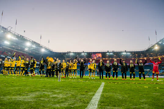 The players of Lillestrøm celebrate
