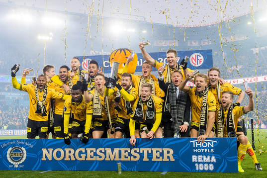 The players of Lillestrøm celebrate