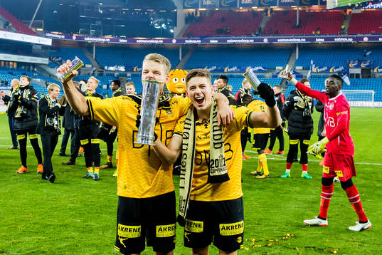 Mats Haakenstad and Fredrik Krogstad of Lillestrøm