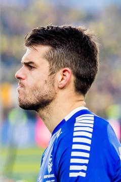 Joachim Thomassen of Sarpsborg 08 looks dejected