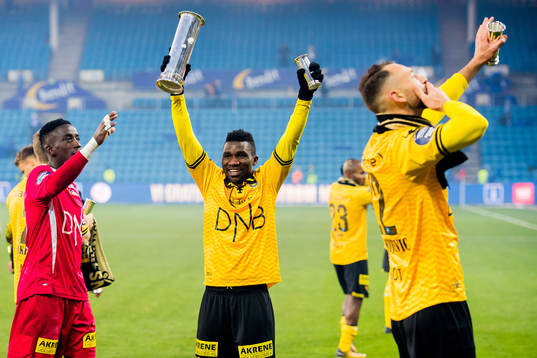 Goalkeeper Arnold Origi, Ifeanyi Mathew and Stefan