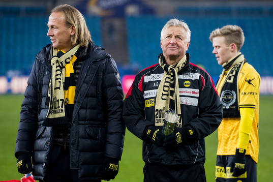 Torgeir Bjarmann, Arne Erlandsen, head coach of Lillestrøm