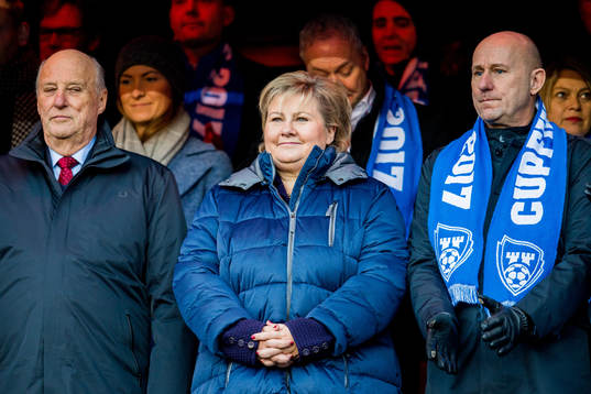King Harald V of Norway, Erna Solberg, Prime Minister of