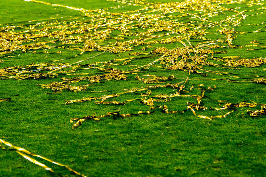 Golden confetti