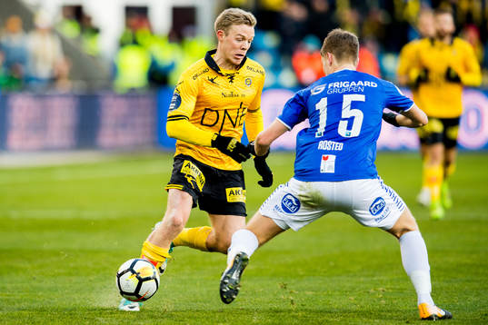 Erling Knudtzon of Lillestrøm and Sigurd Rosted of