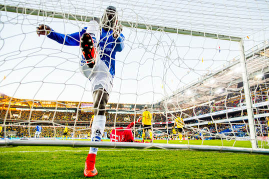 Krepin Diatta of Sarpsborg 08 reacts