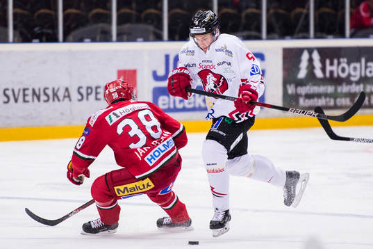 Modos Kristian Jakobsson och Vita Hästens Rickard Palmberg