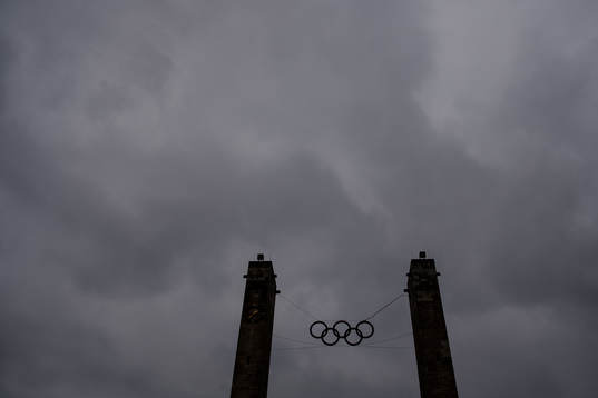 OS-ringar på Olympia Stadion