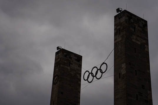 OS-ringar på Olympia Stadion