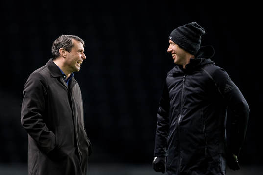 Östersunds ordförande Daniel Kindberg och tränare Graham