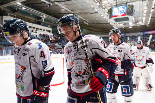 Linköpings Niclas Lundgren och Nick Sörenssen deppar