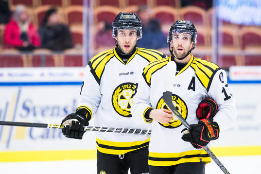 Brynäs Aaron Palushaj och Ryan Gunderson