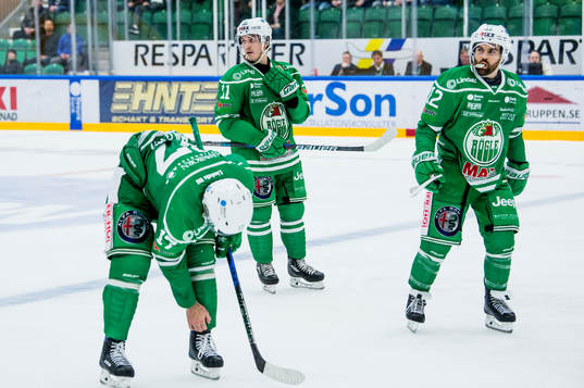Rögles Taylor Matson, Bryan Lerg och Jack Connolly deppar