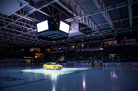 Lindab Arena innan ishockeymatchen i SHL mellan Rögle och