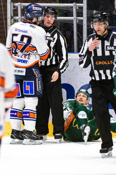 Växjös Arvid Lundberg och Färjestads Rasmus Asplund