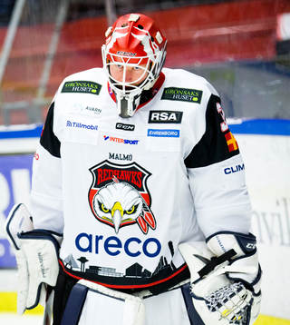 Malmö Redhawks målvakt Jonas Gunnarsson