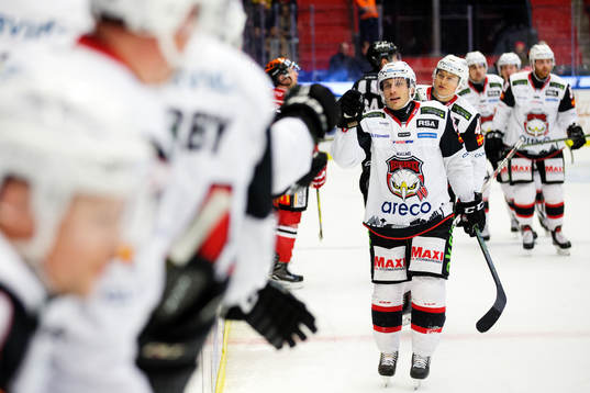Malmö Redhawks Andy Miele jublar