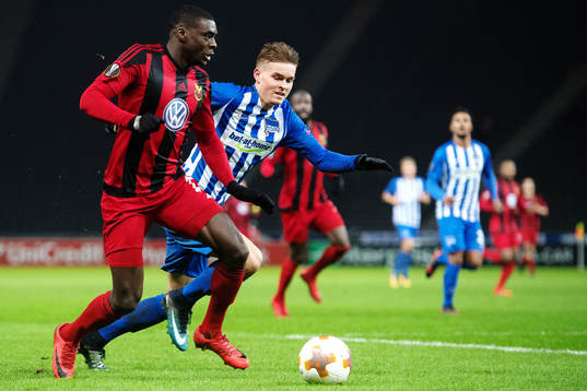 Östersunds Ken Sema och Hertha Berlins Ondrej Duda