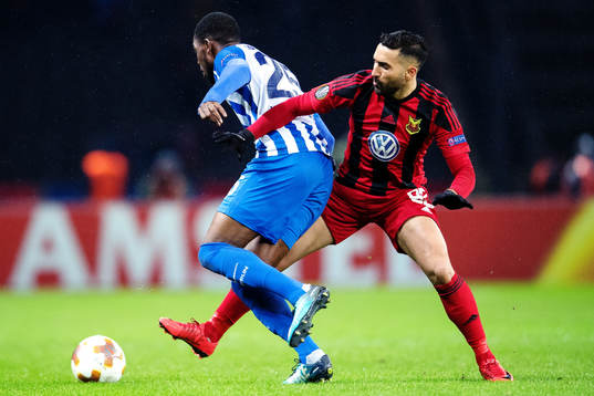 Östersunds Saman Ghoddos och Hertha Berlins Jordan
