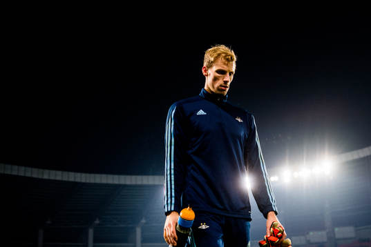 Goalkeeper André Hansen of Rosenborg