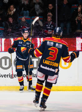 Djurgårdens Lukas Vejdemo jublar