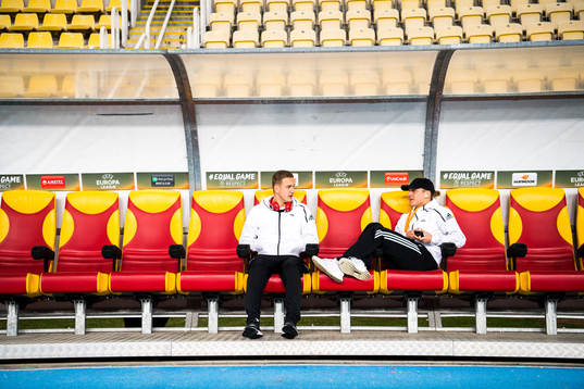 Jonathan Levi and Erik Botheim of Rosenborg