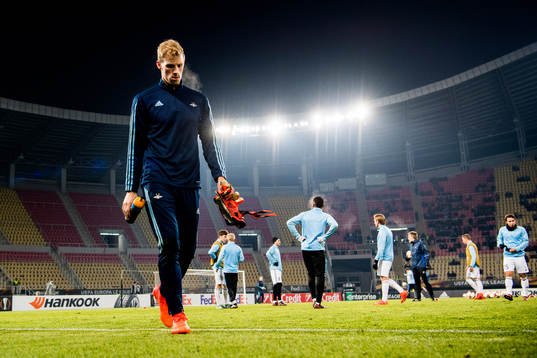 Goalkeeper André Hansen of Rosenborg