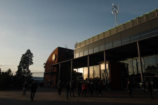 Gavlerinken Arena före ishockeymatchen i SHL mellan