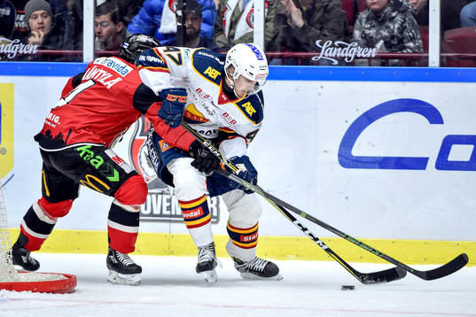 Malmö Redhawks Tuukka Mäntylä och Djurgårdens Linus