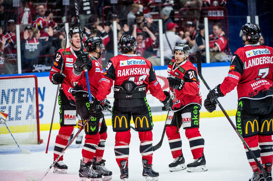 Malmö Redhawks Lars Bryggman, Frederik Storm, Rhett