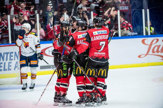 Malmö Redhawks Lars Bryggman, Frederik Storm, Rhett