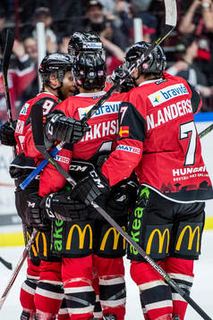 Malmö Redhawks Lars Bryggman, Frederik Storm, Rhett