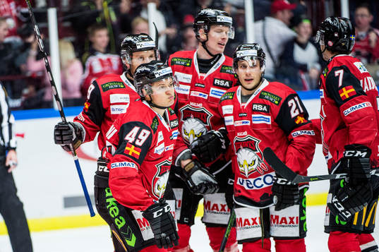 Malmö Redhawks Lars Bryggman, Frederik Storm, Rhett