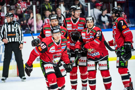 Malmö Redhawks Lars Bryggman, Frederik Storm, Rhett