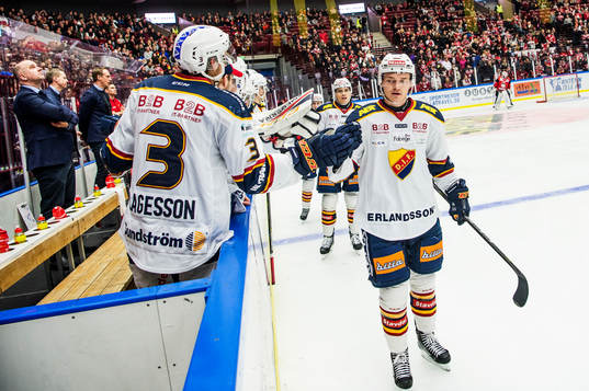 Djurgårdens Marcus Högström jublar